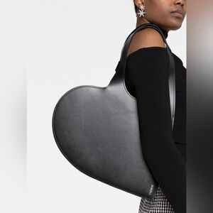 Coperni Heart-shaped Tote Bag Black